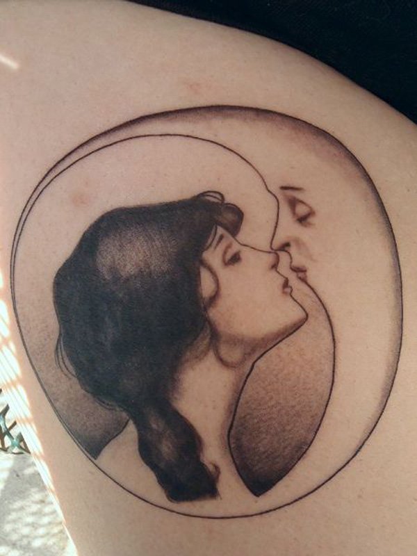 Kiss to the Moon tattoo idea