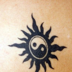 Yin and Yang Sun Tattoo idea your favorite 