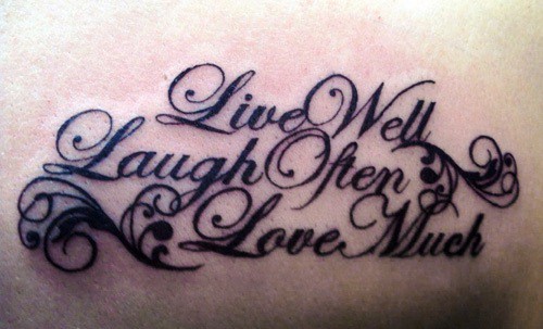 live love laugh tattoo idea 