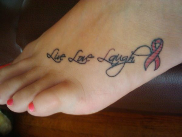 nice live laugh love tattoo designs for girl 