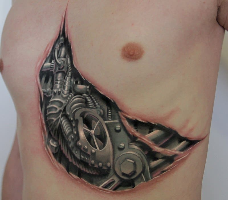 ribs on Mechanics tattoo idea