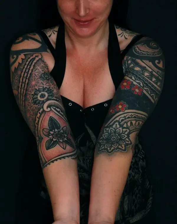 Tribal Half Sleeve Tattoos For Women