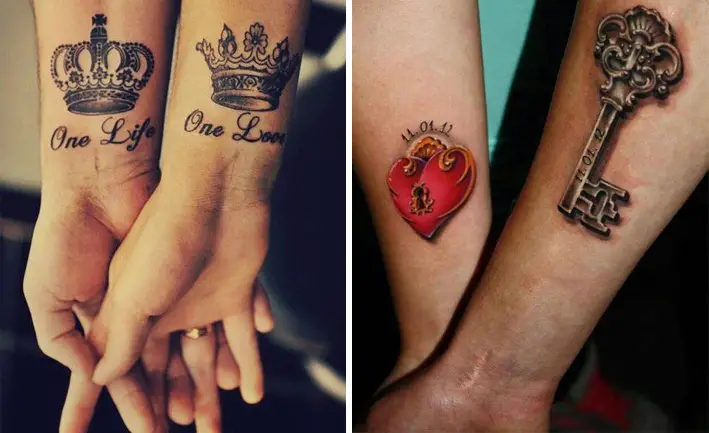 27 EXPRESSIVE MATCHING TATTOOS FOR COUPLES IN LOVE