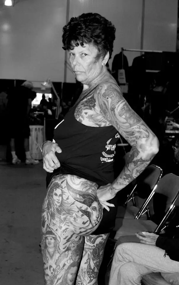 old women Old and Sexy tattoo art 