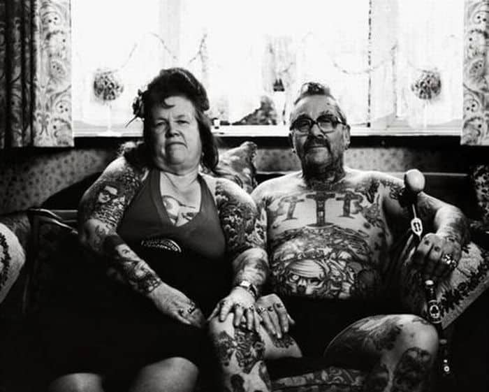 Bonded Old People with Tattoos