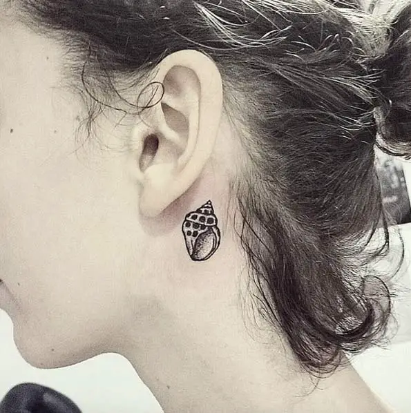 behind the ear tattoos for females