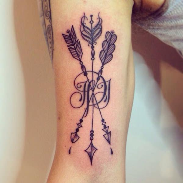 bow and arrow tattoo meaning