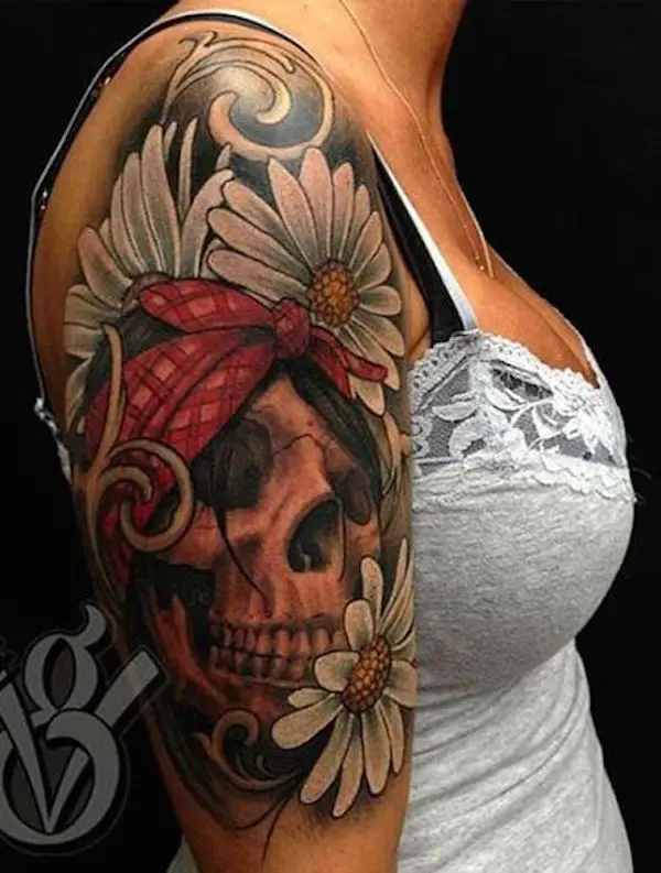 the gothic look tattoos for girls