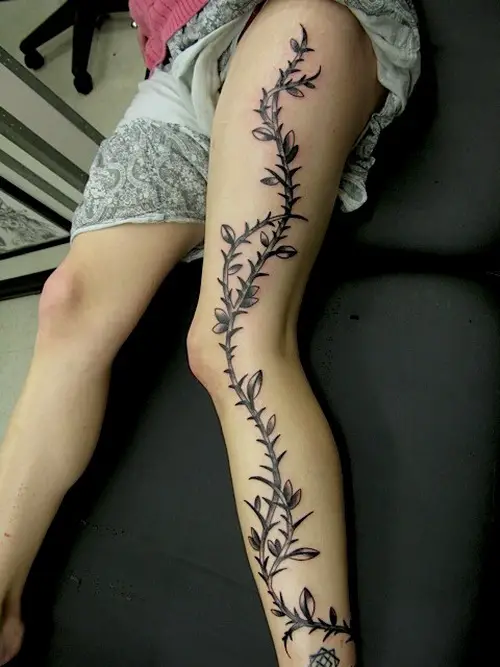 the vine work cool tattoos for girls