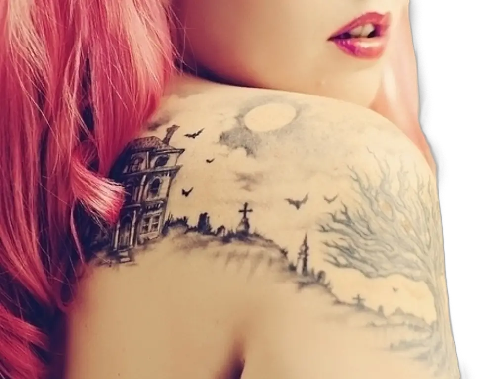 the dark fantasy cool tattoos for girls