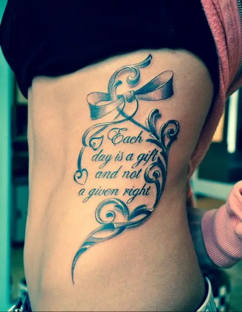 rib tattoos for girls