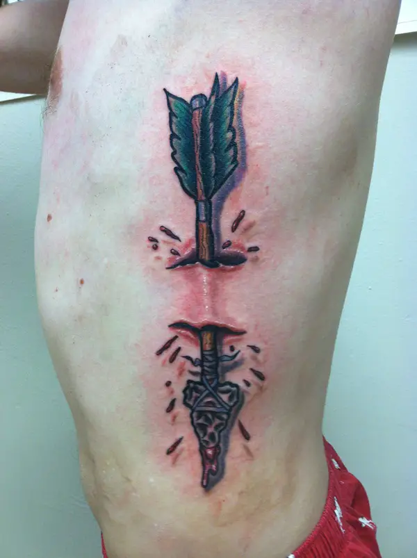 geometric arrow tattoo meaning