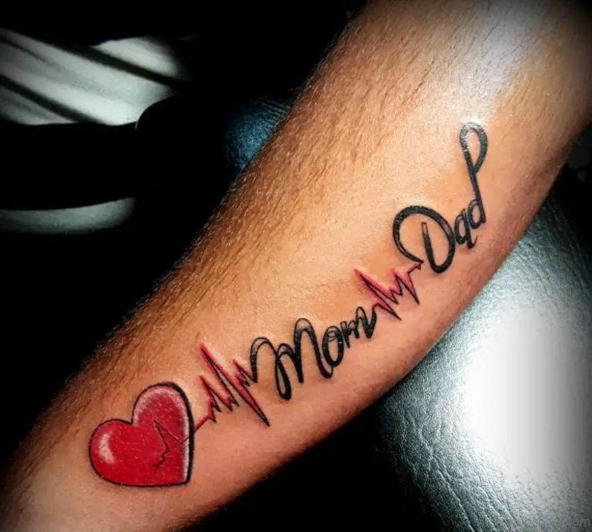 surmul Mom Heart with Dad Combo Tattoo Waterproof Boy and Girl Temporary  Body Tattoo  Price in India Buy surmul Mom Heart with Dad Combo Tattoo  Waterproof Boy and Girl Temporary Body