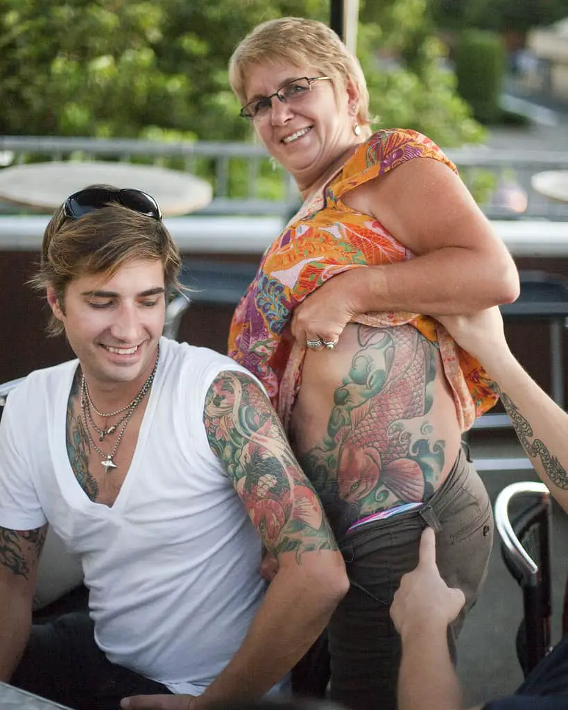 mother and son tattoos