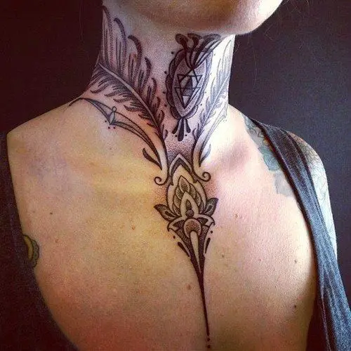 back of neck tattoos for women