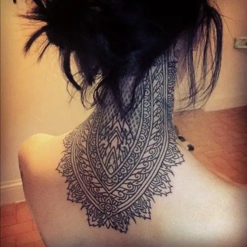 tattoos for womens neck