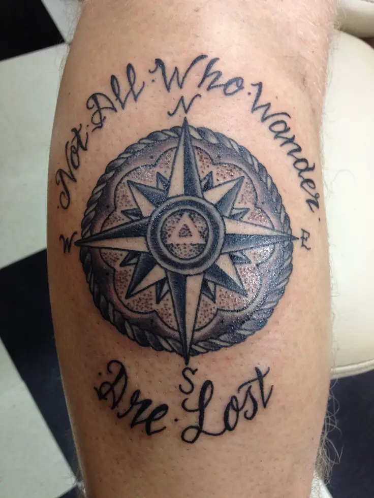 7 Interesting Not All Who Wander Are Lost Tattoo With Timeless Appeal ...