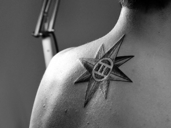 celestial simple tattoos for men