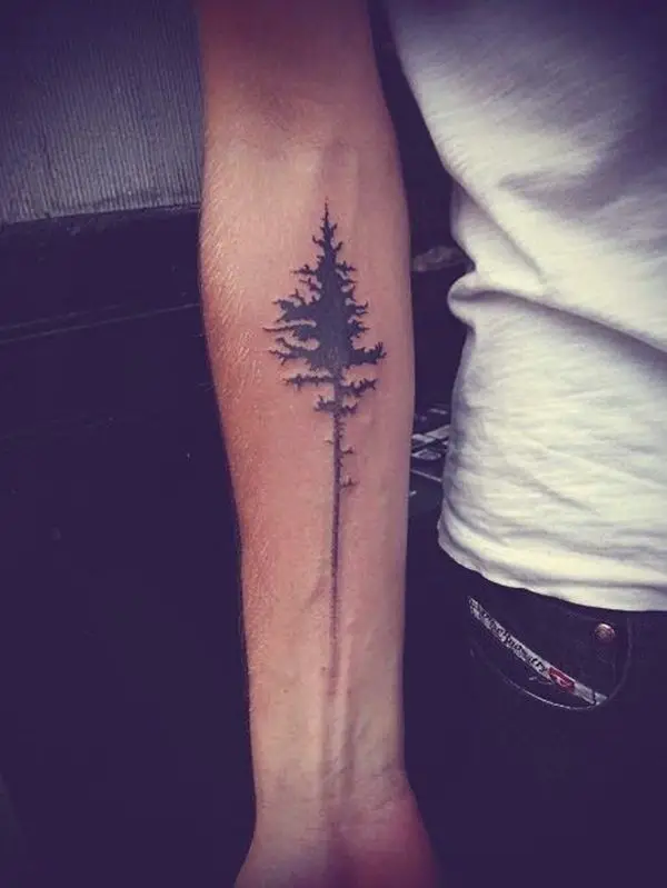 simple tattoos with simple tree