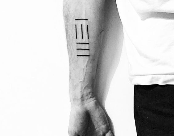 intriguing lines simple tattoos