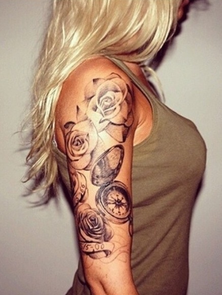 50 Adorable Sleeve Tattoos For Girls That Can't Be Ignored