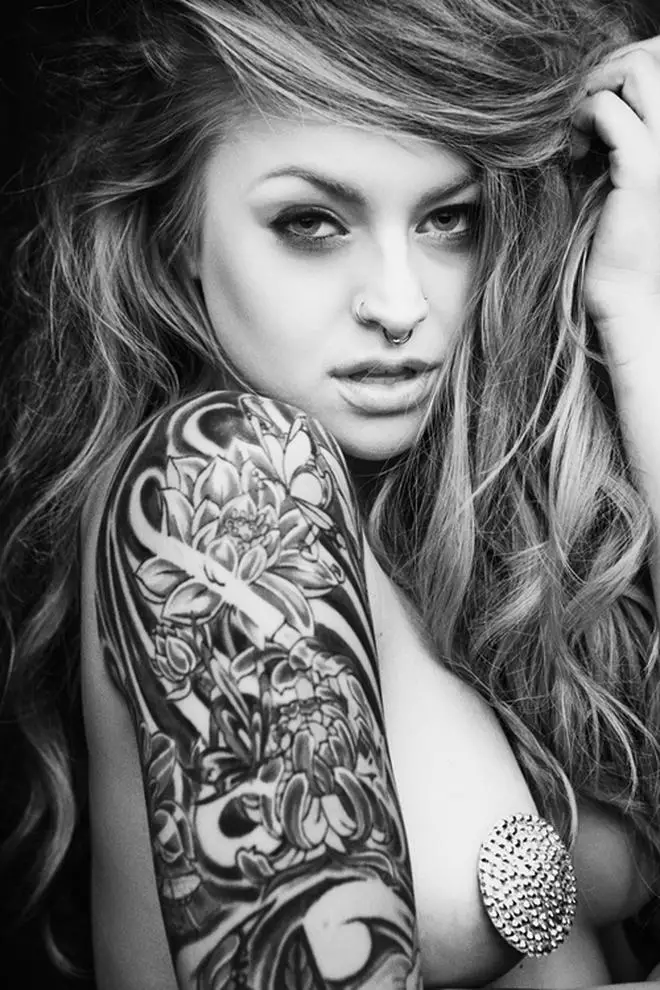 tattoo sleeves for girls with orchid