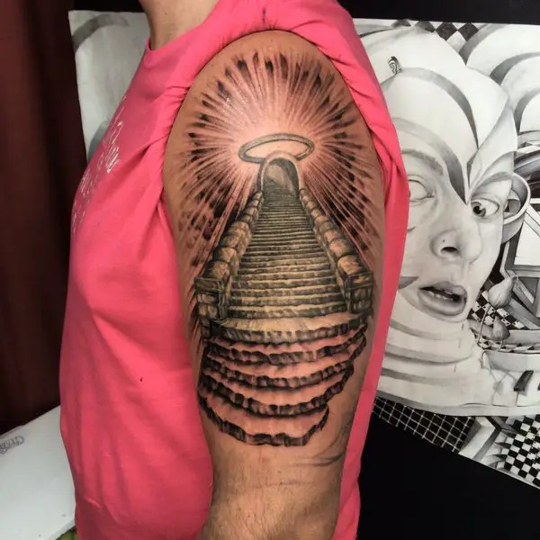 101 Best Amazing Stairway To Heaven Tattoo Designs You Need To See   Outsons