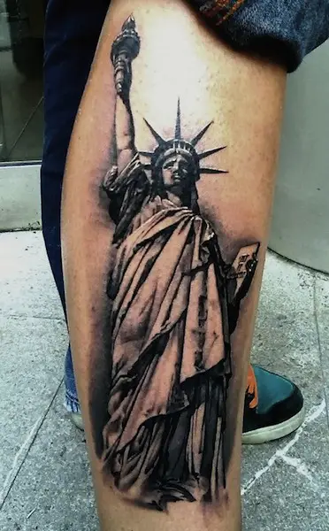 Statue Of Liberty Tattoos Designs