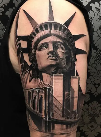 Statue of Liberty Tattoo by Eunbee Choi Eunji TattooNOW