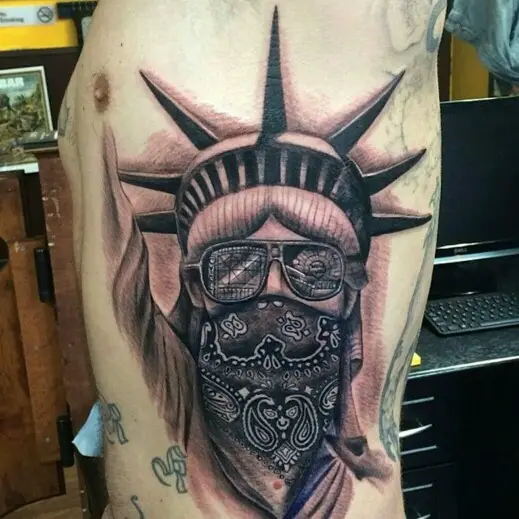 the mafia statue of liberty tattoo