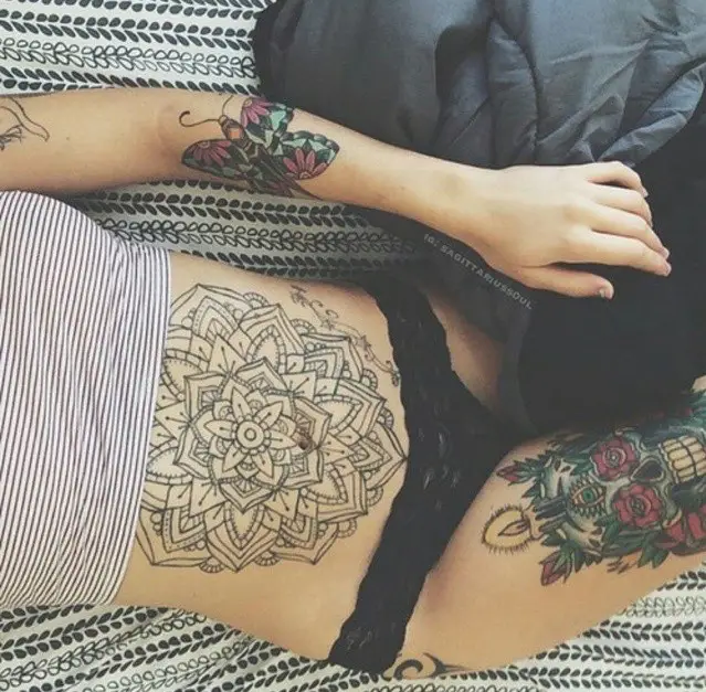 Stomach Tattoos for Women  Photos of Works By Pro Tattoo Artists