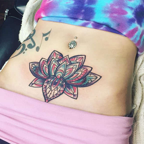 45 Traditional Stomach Tattoos