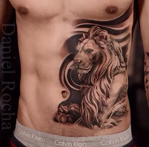 cool stomach tattoos for men