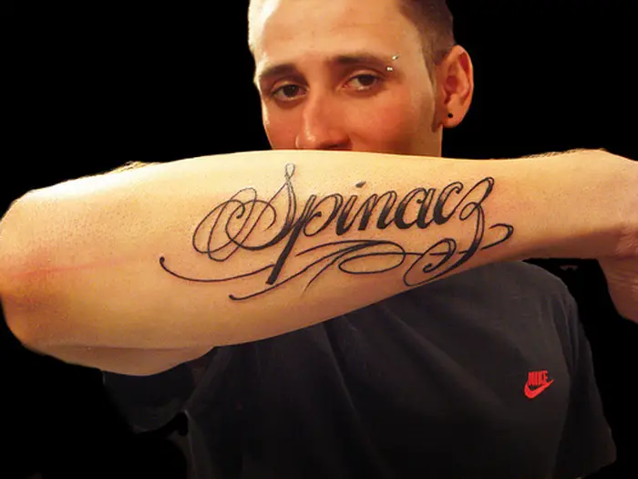 cursive tattoo fonts for men