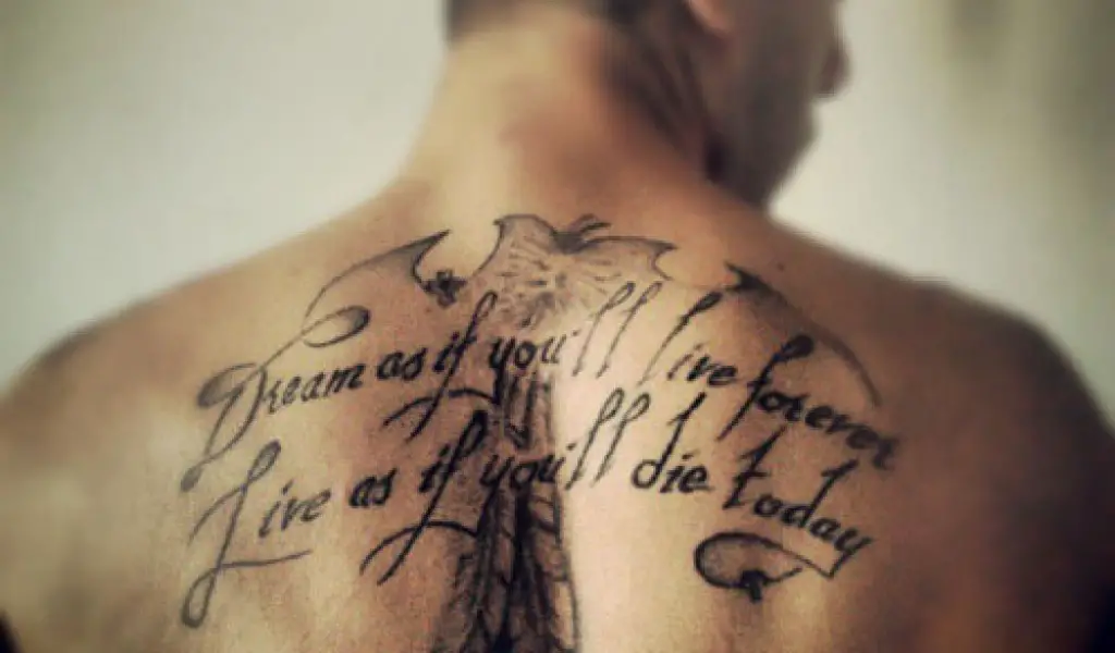 tattoos with meaningful words for men