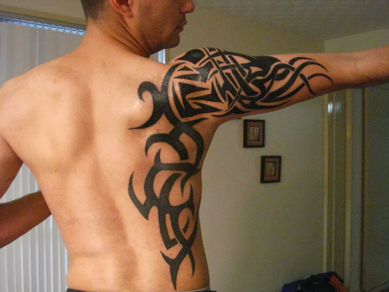 tattoos for men on arm sleeves and shoulder