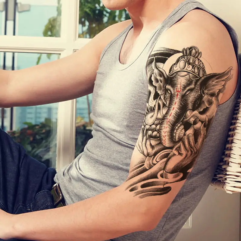 elephant tattoos for men on arm sleeves