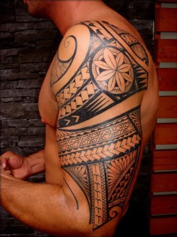 tribal design for men on arm sleeves