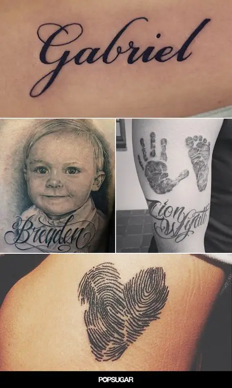 tattoos for women with kids names