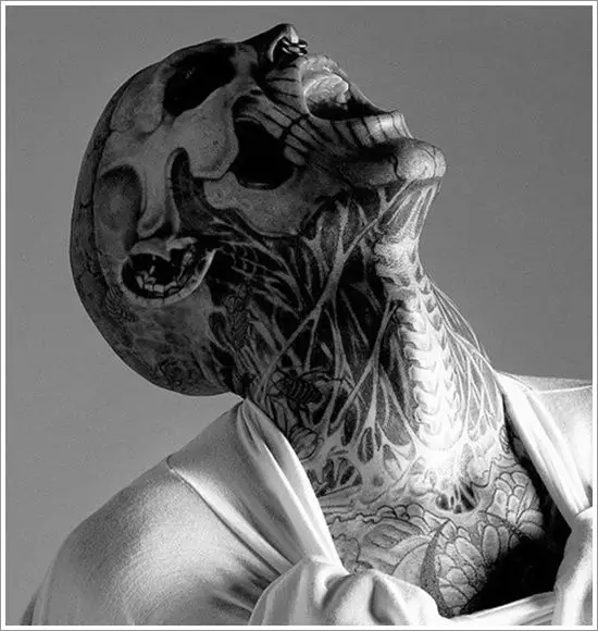 beneath the skin skull tattoos for men
