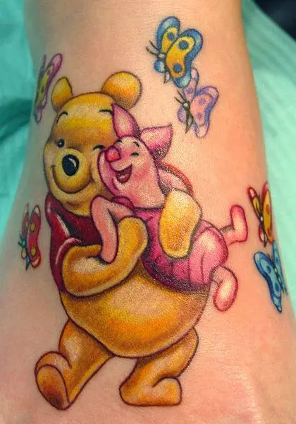 Tattoo uploaded by Hateful Kate  Winnie The Pooh by Carly Baggins via  IGcarlybaggins carlybaggins cute neotraditional characterportrait  cartoon winniethepooh  Tattoodo