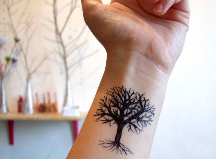 Tree Of Life wrist tattoos for men