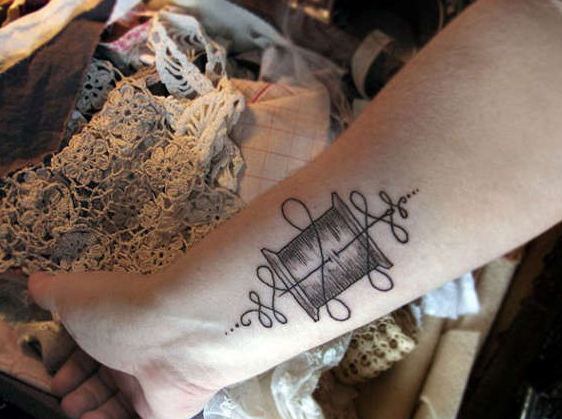 108 Stitchin Embroidery Tattoo Ideas with Meanings  Body Art Guru