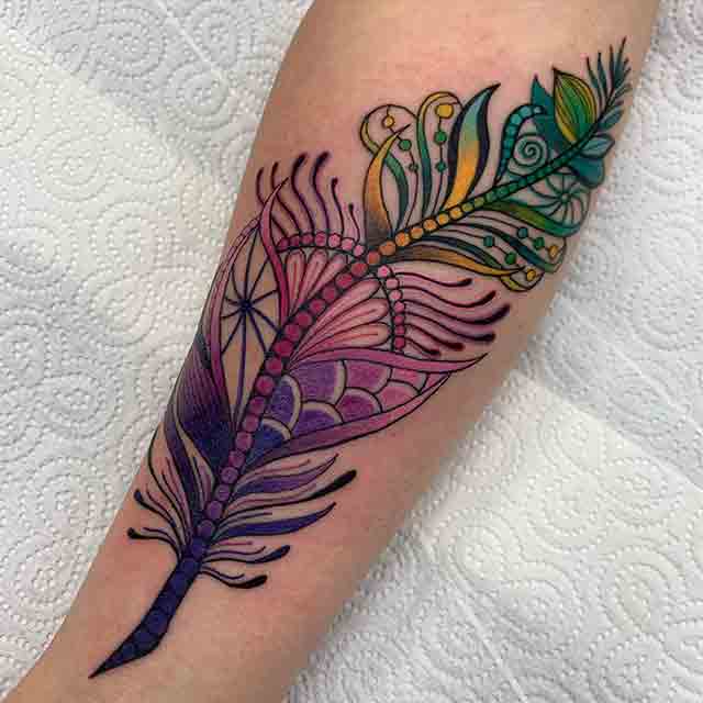 Feather-Forearm-Tattoos-For-Women-(2)