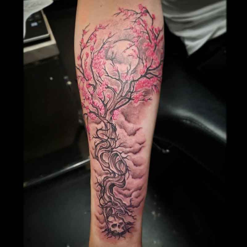 10 Captivating Cherry Blossom Tree Tattoo Designs –