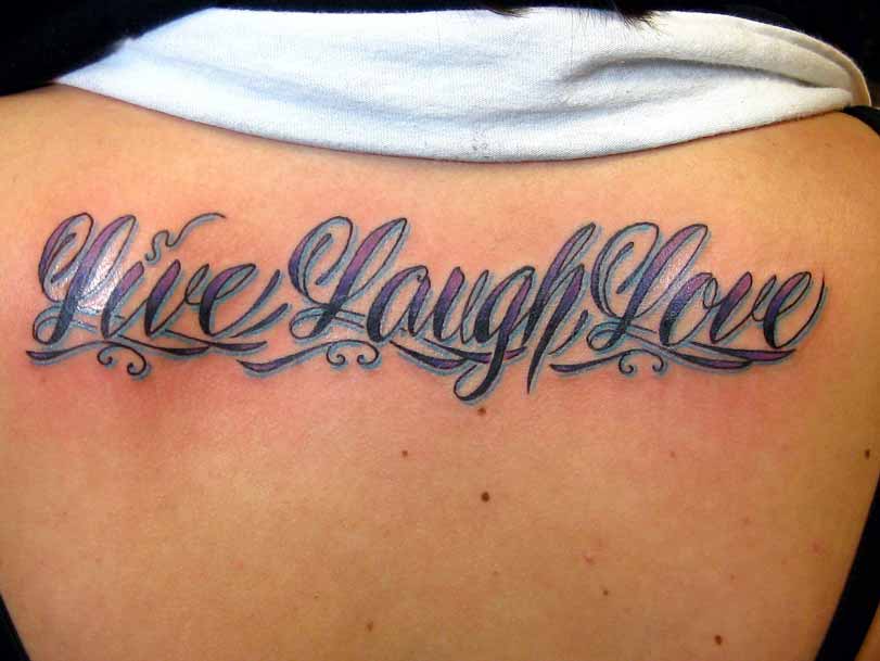 Live laugh love tattoo design  YouTube