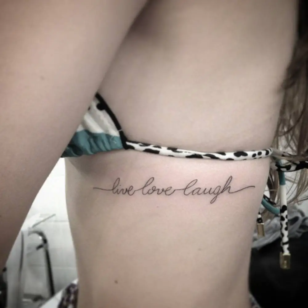 47 Live Laugh Love Tattoos  Cute Quotes Designs  Tattoo Glee