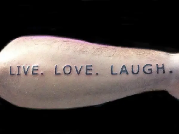 Catchiest Live Laugh Love Tattoos Tattoosdesignidea