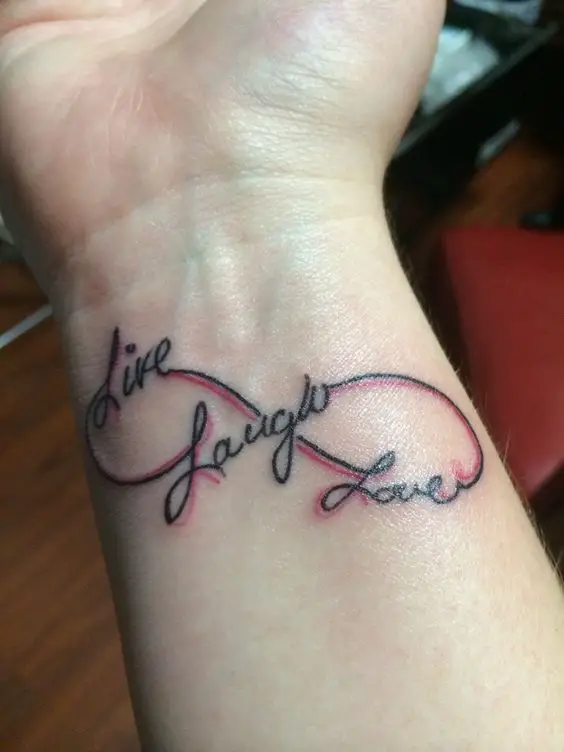 Live laugh love on side with infinity  Love tattoos Tattoos Love heart  tattoo