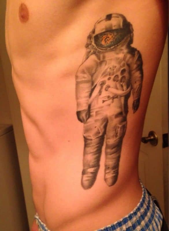 Beyond the Sky ribs tatto for men 